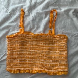 Smocked crop top